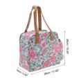 thumbnail image 5 of Unique Bargains 1 Pc Portable Handheld Insulated Lunch Bag Pink White, 5 of 5