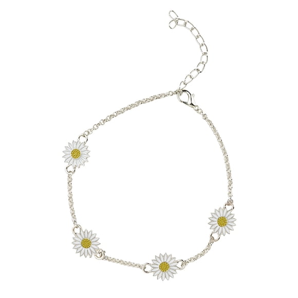 Aleación de girasol tobillera Europea y dos colores tobillera tobillera pie femenino Adornos Señora Regalo Accesorios Moda Cadena Brillante