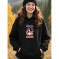 thumbnail image 4 of Autumn Animal Theme Halloween Animal Hoodie for Men and Women, Unisex Pullover Hooded Sweatshirt, Comfortable Cotton Poly Blend, Casual Fall Seasonal Outfit, 4 of 5
