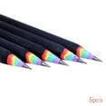 thumbnail image 2 of TechWave 5PCS Wood Set Rainbow Pencils School Stationery Cute Ink Pens for Women Extra Fine Tip Pen Set Ballpoint Pen Pencil Packet Note Taking Pens Fine Point Quality Pens Ink Sharpener for Kids Bulk, 2 of 3