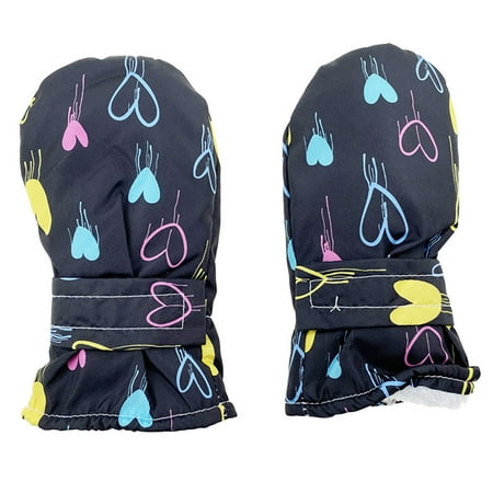 

Relanfenk Baby Gloves Mittens Toddler Cartoon Water-proof Skiing Toddler Snow Kids Winter For Girls Boys Gloves