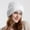 White, variant on iHPH7 Winter Accessories for Women Womens Caps and Hats Wool Hat Warm Hats for Women Winter Beanie Skull Cap Women Winter Hats for Women Cold Weather Pink One Size