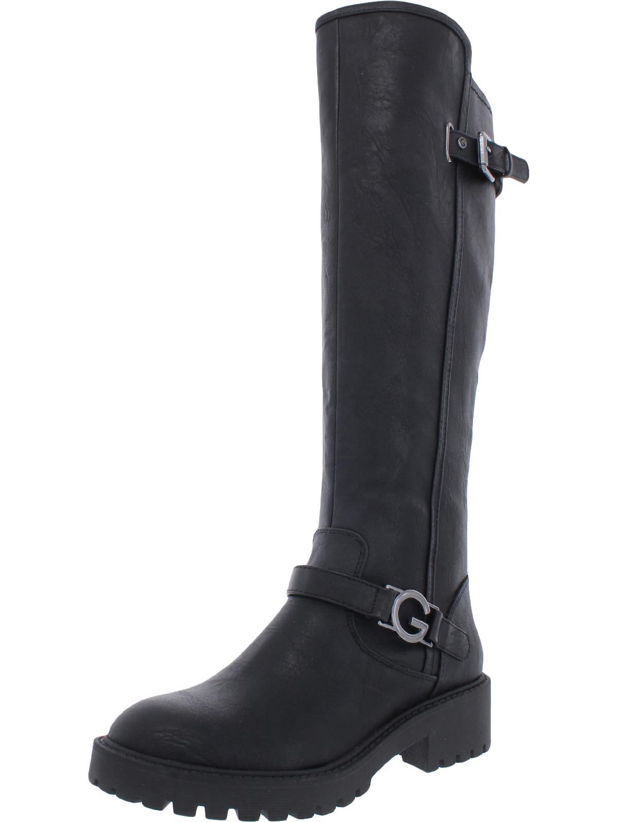 GBG Los Angeles Womens Silene Logo Zipper Knee-High Boots - Walmart.com