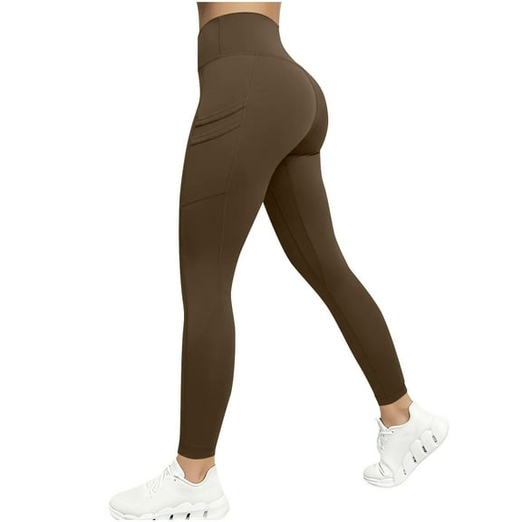 Leggings For Women Sevevn Workout Leggings with Pockets for Women High Waist Yoga Pants Cream Soft Lightweight Athletic Gym Tights