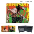 thumbnail image 2 of Monedero plegable de piel tipo Wallet Anime Chainsaw para hombre, 2 of 2