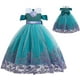 thumbnail image 1 of Vestido de princesa de tul YONGSHENG para niñas pequeñas sirena color Verde, 1 of 5