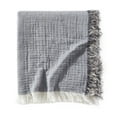 thumbnail image 2 of Brielle Home Denver Reversible Cotton Gauze Throw Blanket, 2 of 4