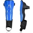 thumbnail image 1 of Espinilleras de fútbol, espinilleras con tobillera, espinilleras para adultos y niños, duraderas, ligeras, espinilleras, tobilleras de fútbol para niños,11 Feliz Sencillez, 1 of 5