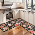 thumbnail image 3 of Kitchen Rugs Sets Of 2,Pioneer Flower Floral Print Pattern Anti Fatigue Kitchen Mat Rugs Non Slip Washable,Decorative Kitchen Floor Mats for Kitchen,Sink,Laundry,17"x47"+17"x47", 3 of 5