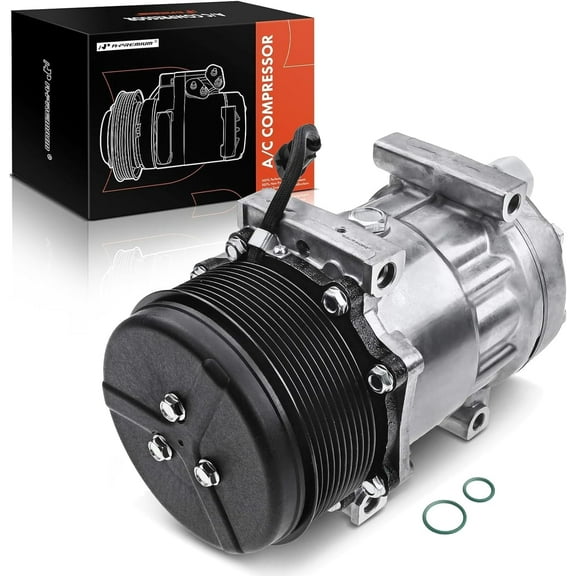 A-Premium A/C Compressor with Clutch Compatible with New Holland T7030, T7040, T7050, T7060, Case IH Tractor