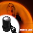 thumbnail image 2 of Lámpara De Proyección De Puesta De Sol De 180 Grados, Luz Led Visual Romántica, Soporte De Suelo Moderno Usb, Luz Nocturna, Decoración Para Sala De Estar Y Dormitorio sonducket EL017648-01, 2 of 4