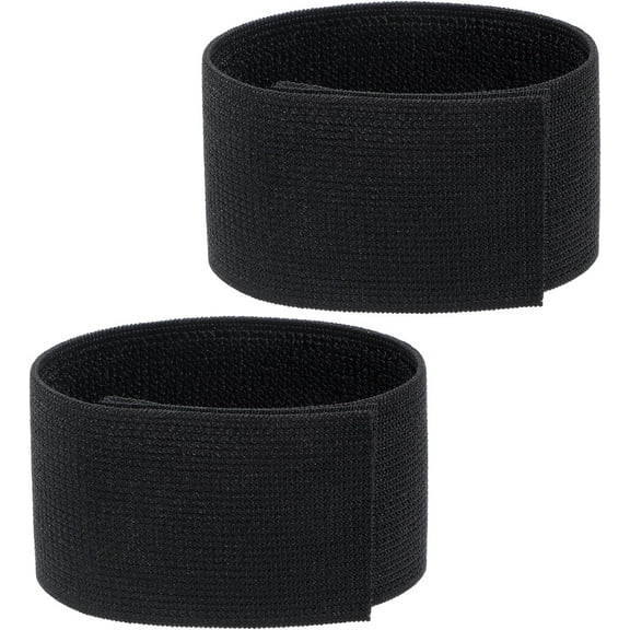 Black Boot Straps, 2 PCS Elastic Polyester Ankle Straps for Cowboy Boots Adjustable Military Boots Bands Self-adhesive Trousers Blouses Elastic Strap Band with Hook and Loop for Hiking Fishing Hunting