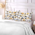 thumbnail image 5 of Excavator Dump Truck Plush Pillow Cases King Size Ultra Soft Warm Pillowcases with Zipper 20"x40", 5 of 9