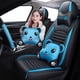 thumbnail image 2 of Fundas de cuero negro para asientos de coche para Ford Ranger Focus 2 MK1 Edge Escape C Max Smax KA Explorer Fiesta F150 Mondeo MK4 Accesorios, 2 of 5