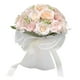 thumbnail image 3 of Nvzi Ramos de novia para boda, Ramos blancos para novia, Ramo de flores artificiales para boda, Ramos de dama de honor con cinta de seda, Día de San Valentín, 3 of 5