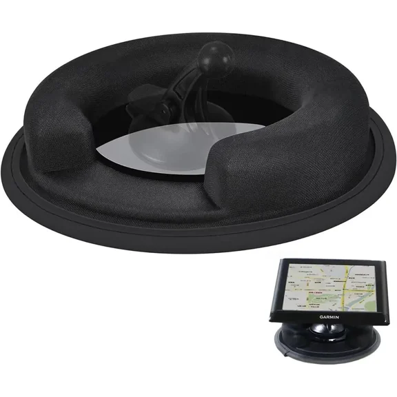 Portable Weighted Dash Mount Holder for Tomtom Garmin GPS Devices, Black Bean Bag Anti-Slip Dashboard Mount for Car