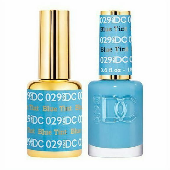 DND - DC Duo Soak off Gel & Matching nail polish - 029 Blue Tint