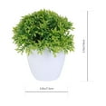 thumbnail image 2 of GETAJGHSD Artificial Plants Decoration Simulated Plant Bonsai Plastic Green 2Pcs 5.5x5.5in, 2 of 8