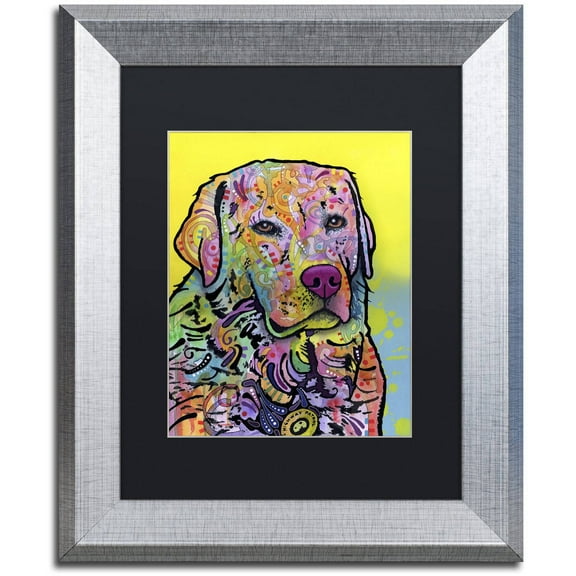 Trademark Fine Art "Goose" Canvas Art by Dean Russo, Black Matte, Silver Frame