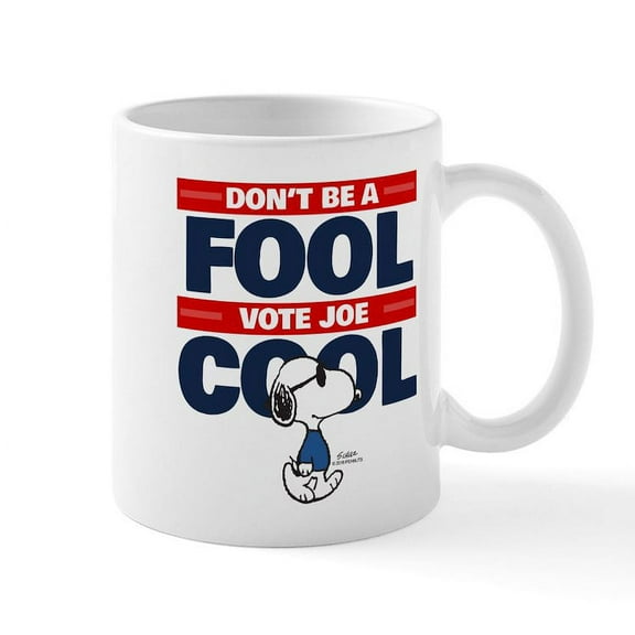CafePress - Vote Joe Cool Mugs - 11 oz Ceramic Mug - Novelty Coffee Tea Cup