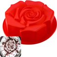 thumbnail image 2 of PEACNNG Cake Mould Silicone Silicone Mold Square Rose Cake Mould Big Family Cake Mould Used to Make Cakes Pizza Bread Baking Tools Bakeware Silicone Cake Baking Mold Non-Stick Mold, 2 of 5
