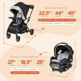 thumbnail image 4 of Baby Trend Sit N Stand® 5-in-1 Shopper Travel System - Moondust - Gray, 4 of 13