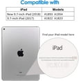 thumbnail image 2 of Étui Compatible avec Apple Ipad (9,7 Pouces, Modèle 2018/2017, 6e / 5e Génération), Étui de Protection Intelligent avec Mise en Veille / Réveil Automatique, Rouge, 2 of 4