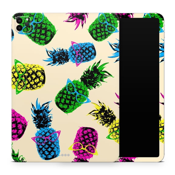 DesignSkinz Tropical Cool Retro Pineapples Full-Body Skin Decal Wrap Cover for iPad (A1219/A1337)