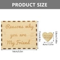 thumbnail image 2 of DRAFIDEEP 10 Hearts in Wooden Box Best Friend Keepsake Storage for Parties and Festivals 1 Set, 2 of 8
