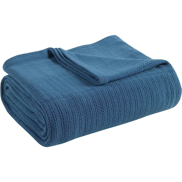 Fiesta - Queen Blanket, Soft Thermal Cotton Blanket (Full/Queen, Scarlet)
