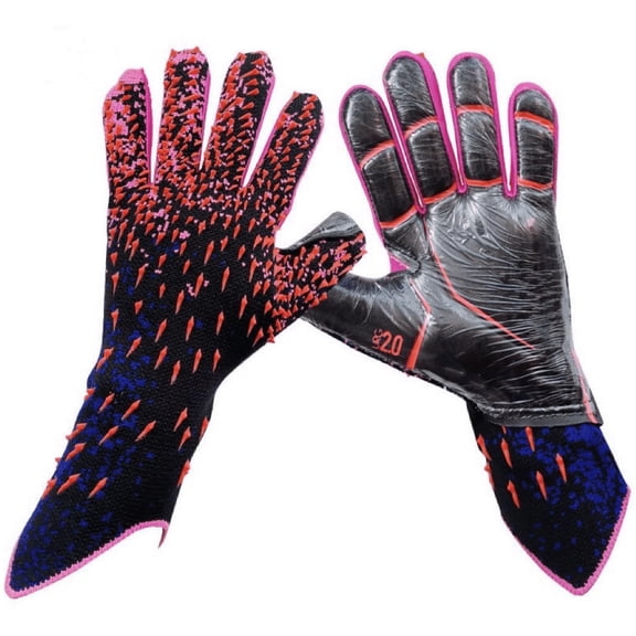 BESTSKY 2026 New Goalkeeper Gloves Latex Non-Slip Goalie Gloves for Kids 8-12 Powerful Grip Soccer Training Equipment Blue Red for Soccer Practice, Training, Match Play, Youth Sports, Team Events.