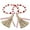 Cherry, variant on Holzlrgus Wood Beads, 41 Inch Wood Bead Garland Tassel Heart Tassel Garland Farmhouse Rustic Natural Wood Beads with Jute Rope Plaid Tassel Beads Décor for Party Gift