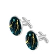 thumbnail image 2 of Turtle Men's Cufflinks for Formal Attire, Made of Stainless Steel, Ideal for Business Events, 2 of 6