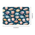 Bathroom Rugs Non Slip Washable, Shells Pearls Water Absorbing Bath