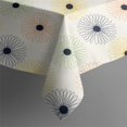 thumbnail image 3 of 42x42in(107x107cm) Square Tablecloth, Waterproof Polyester Table Cover, Wrinkle Resistant & Washable Fabric for Dining, Kitchen, Picnic, Daisy Flowers Print, 3 of 6