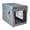 Dark Gray, variant on Vibrant Life 42" Dog Crate Cover with Breathable Panels, Dark Gray