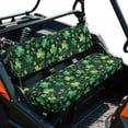 thumbnail image 2 of ZIATUBLES UTV Seat Covers 2 Pack, Shamrock Print Waterproof Front Bench Seat Protectors Compatible with Kawasaki Mule 3000 4000, St. Patrick's Day UTV Decor Accessory Part, 2 of 8