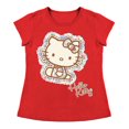 thumbnail image 1 of Playera Para Niña Sanrio Hello Kitty Cuello Redondo Manga Corta Talla 6 Rojo, 1 of 2