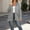 Gray, variant on Comfortable Women's Zip Up Hoodies, Fashion High-Low Tunic Jackets with Pockets, Fall Winter Long Hooded Sweatshirt