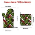 thumbnail image 3 of Oven Mitts and Pot Holders 4 Piece, Red Cute Parrot Green Banana Leaf High Heat Slip Resistant Oven Mitt and Trivets Set Kitchen Oven Glove Pot Holders for Cooking Baking Grilling, 3 of 7