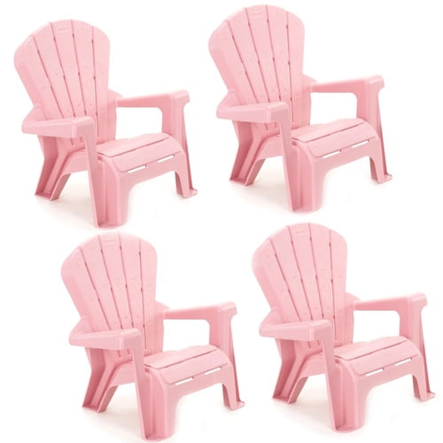 Little Tikes Garden Chair Pink 4 Pack (15.25 in. W x 18.75 in. D x 22 H