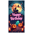 thumbnail image 1 of Halloween Theme Banner Neon Design Ghosts Pumpkins for Kids Party Celebration Indoor Decoration, 1 of 5