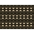 thumbnail image 1 of Ahgly Company Indoor Rectangle Patterned Night Black Area Rugs, 2' x 5', 1 of 6