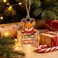 thumbnail image 6 of Crystal Acrylic Money Holder Ornament for Cash & Treat Storage, Festive Hanging Decoration , Creative Seasonal Holiday Gift(Deer), 6 of 7