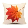 thumbnail image 3 of SUFAM Set of 4 Pillow Cases Autumn Fall Thanksgiving Pumpkin Halloween Maple Leaf 7 Happy Leaves Throw Pillowcase Cover Cushion Case Home Decor 20x20 inch, 3 of 5