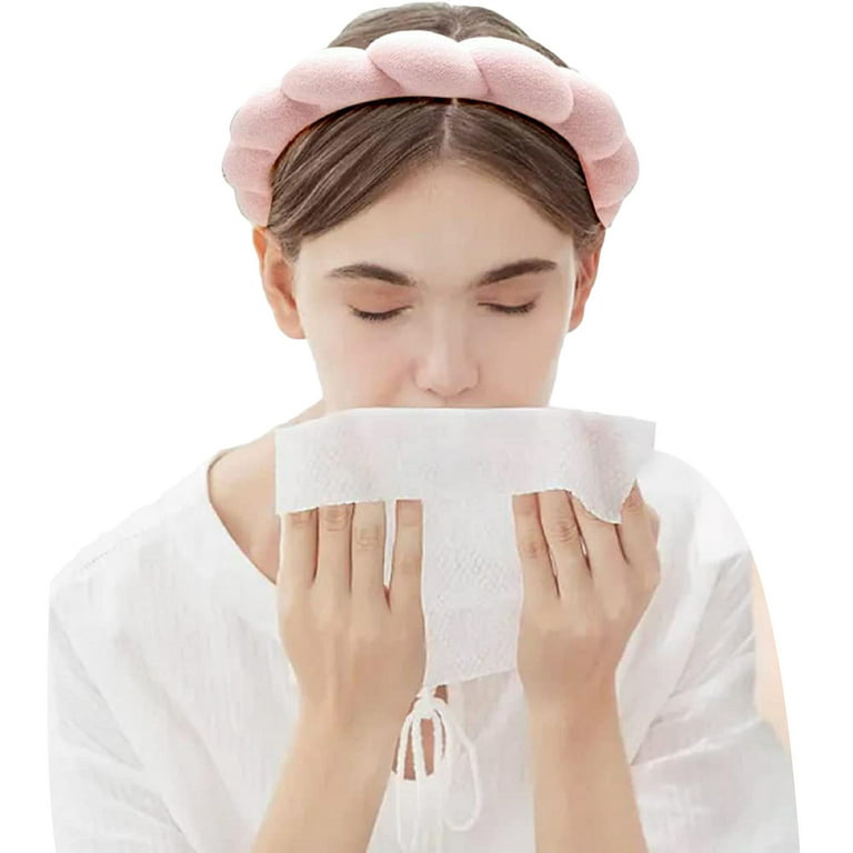 Sponge Spa Headband For Women Soft Terry Towel Fabric For - Temu