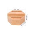 thumbnail image 7 of OULII 2Pcs Wooden Display Stand with Dual Slots Beige Holder for Home, 7 of 7