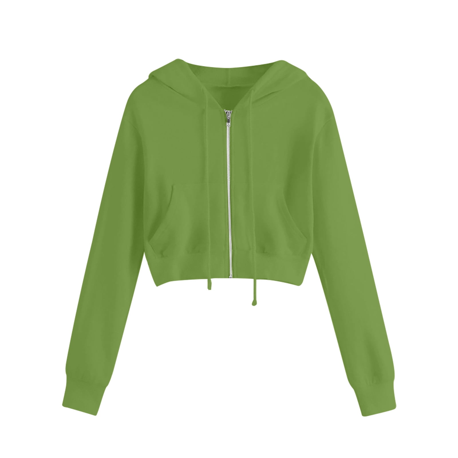 Drawstring crop jacket discount