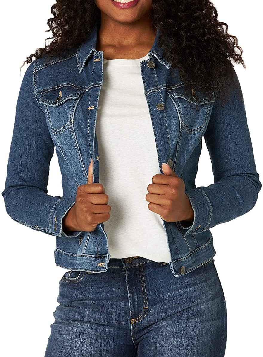 zip up jean jacket