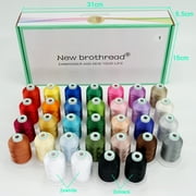 New brothread 32 Spools Polyester Embroidery Machine Thread Kit 1000M (1100Y) Assortment1